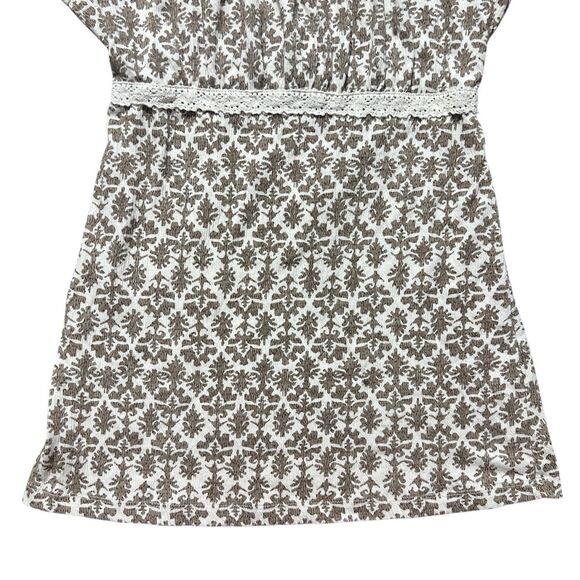 y2k self esteem milkmaid lace runched top babydoll sz L - Picture 2 of 7